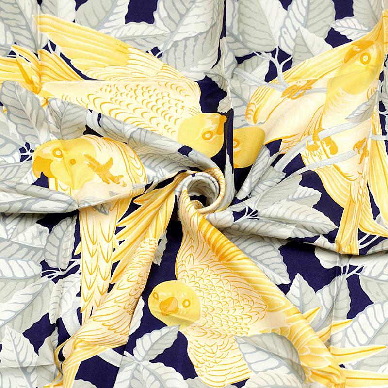 Hermes Scarf "Les Perroquets" by Joachim Metz 90cm Silk | Carre Foulard