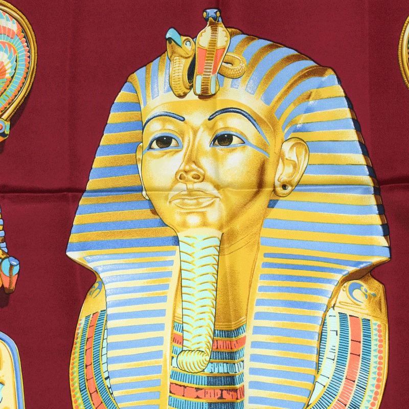 Hermes Scarf "Tutankhamun" by Vladimir Rybaltchenko 90cm Silk | Foulard Carre