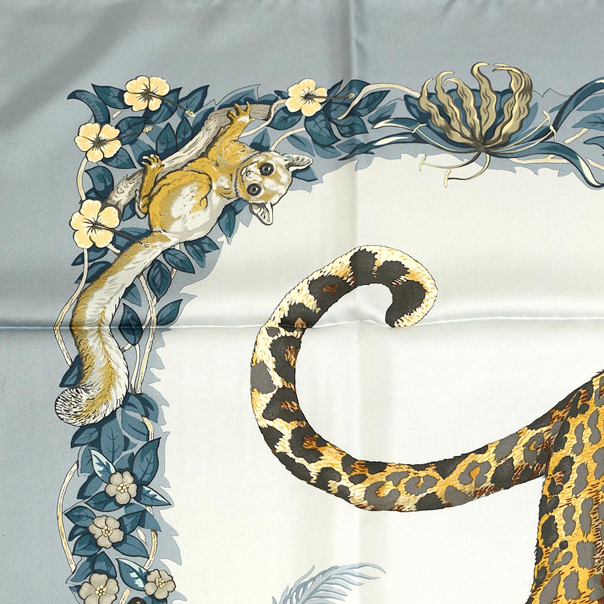 Hermes Scarf "Jungle Love" by Robert Dallet 90cm Silk | Carre Foulard
