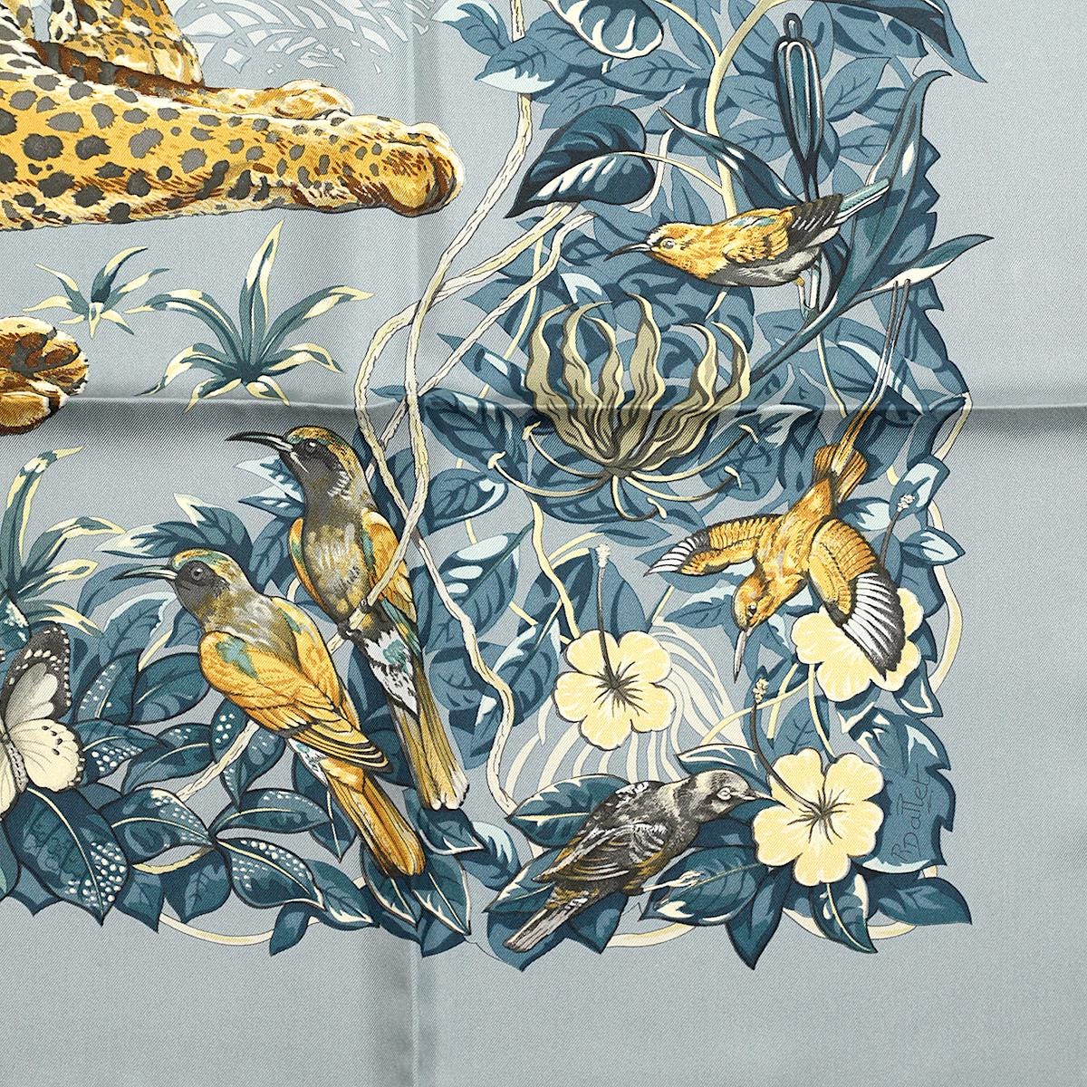 Hermes Scarf "Jungle Love" by Robert Dallet 90cm Silk | Carre Foulard