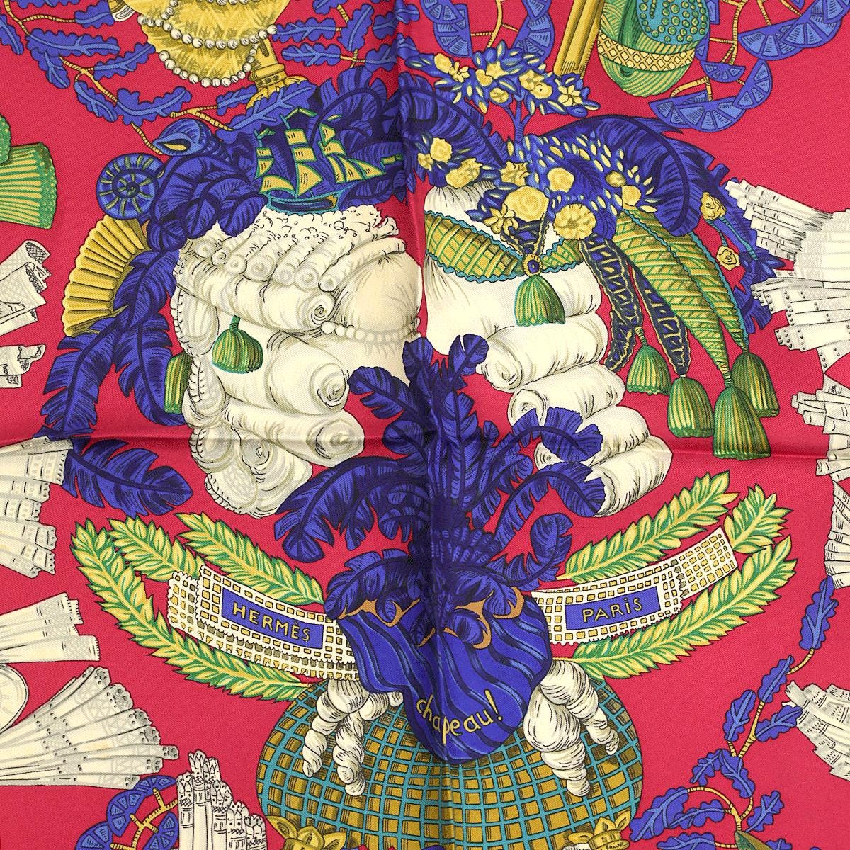 Hermes Scarf "Chapeau!" by Annie Faivre 90cm Silk | Carre Foulard