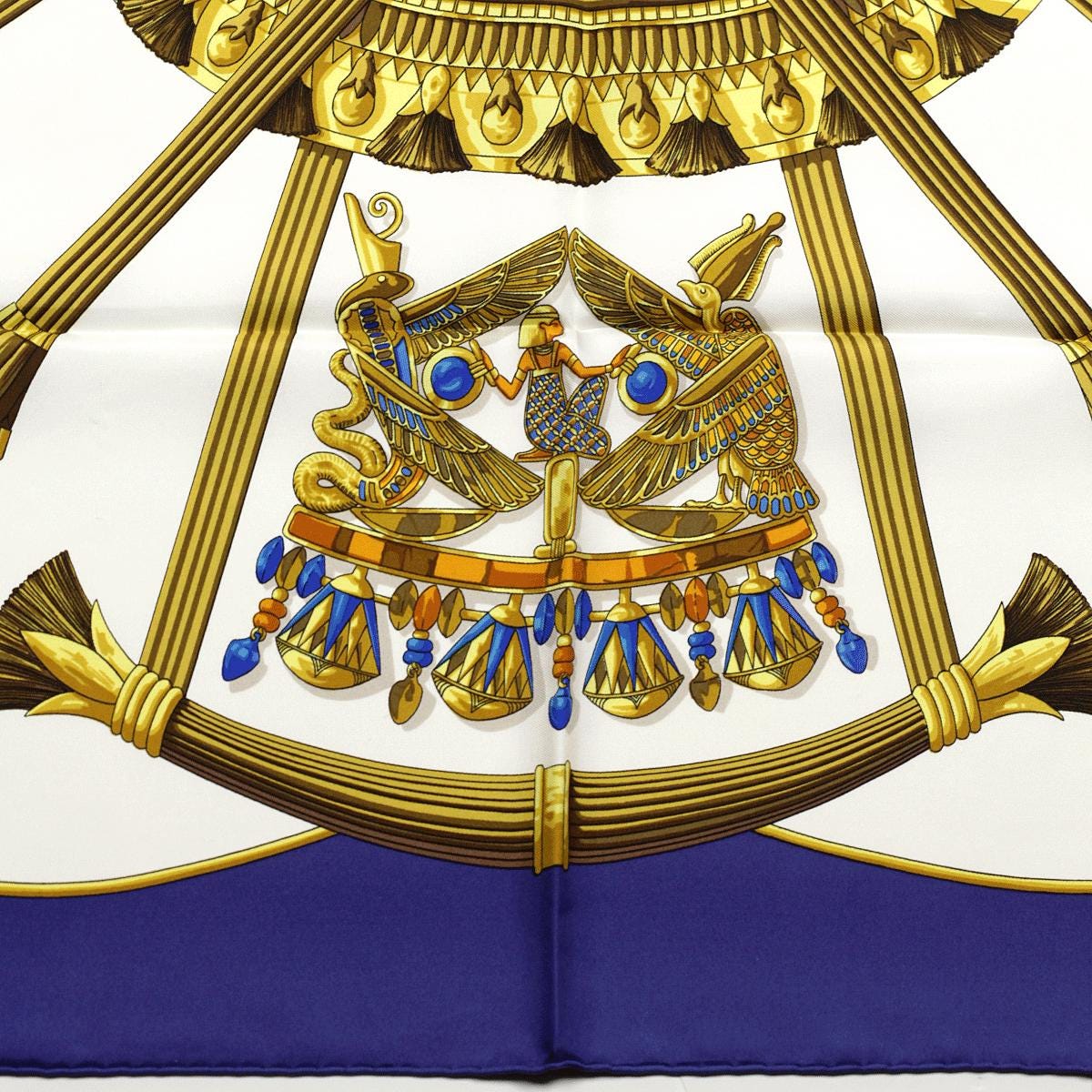 Hermes Scarf "Egypte" by Caty Latham Vintage 90cm Silk