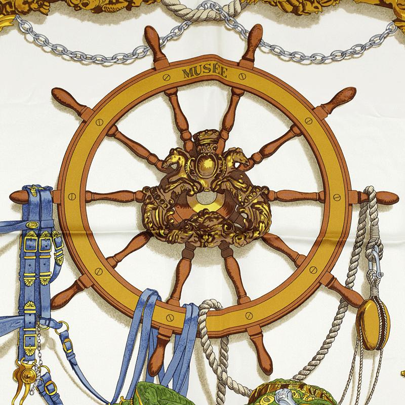 Hermes Scarf "Musee" by Philippe Ledoux 90cm Silk | Foulard Carre