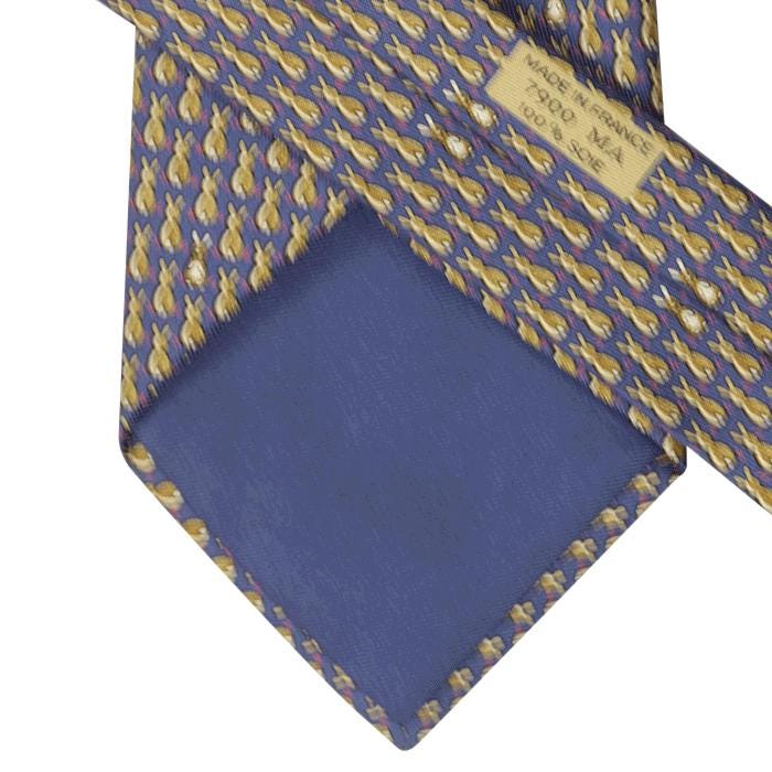 Hermes Men's Silk Tie Whimsical Pattern 7900