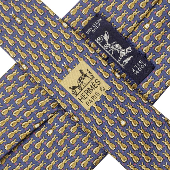 Hermes Men's Silk Tie Whimsical Pattern 7900