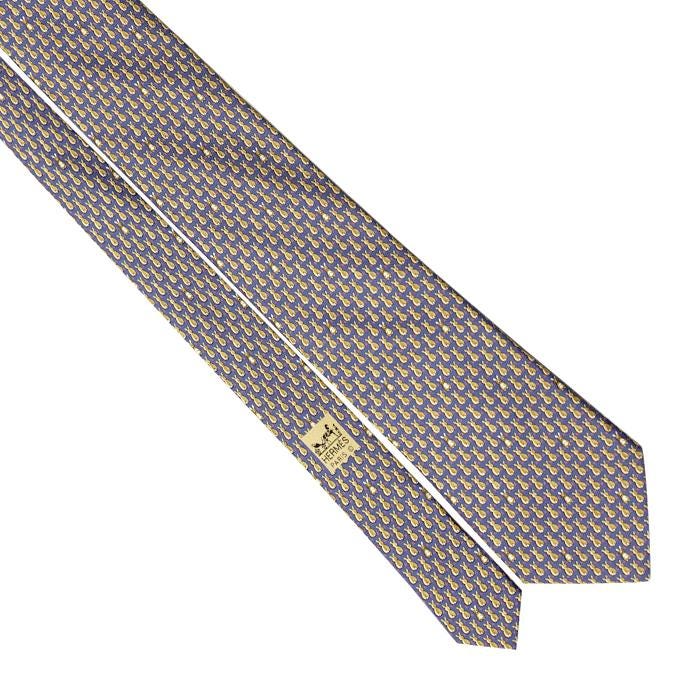 Hermes Men's Silk Tie Whimsical Pattern 7900