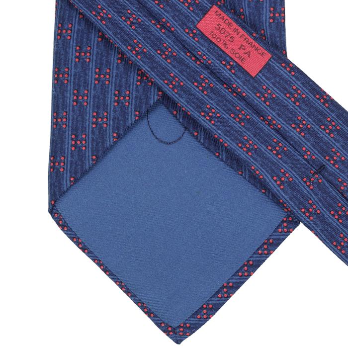 Hermes Men's Silk Tie H Geometric Pattern 5075 | Necktie Cravate