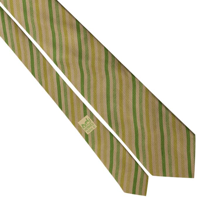 Hermes Men's Silk Tie Stripes Pattern 5144 | Necktie Cravate