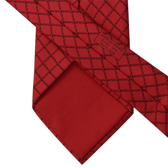 Hermes Men's Silk Tie Geometric Pattern 5142 | Necktie Cravate