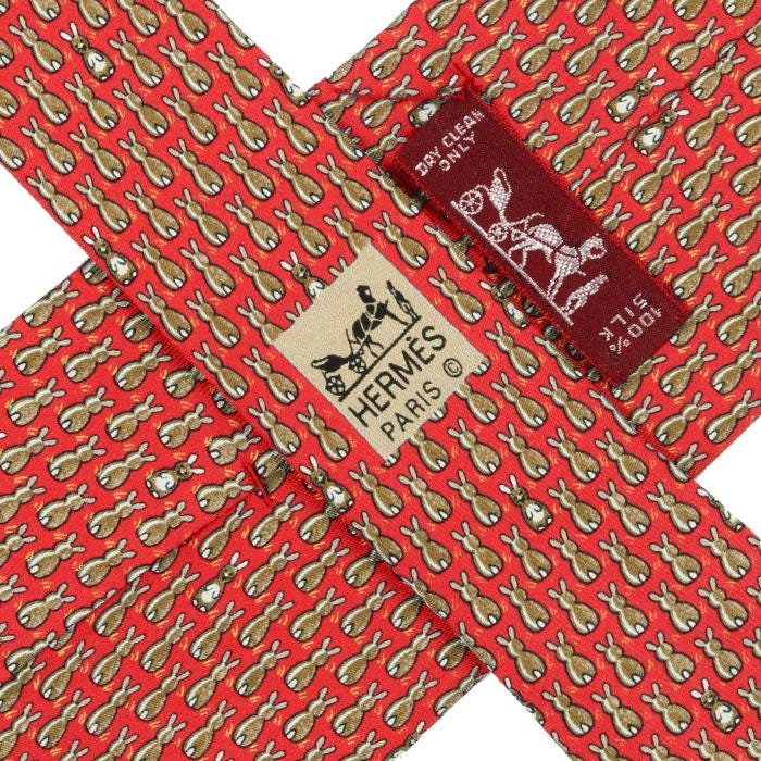 Hermes Men's Silk Tie Whimsical Pattern 7900 | Necktie Cravate
