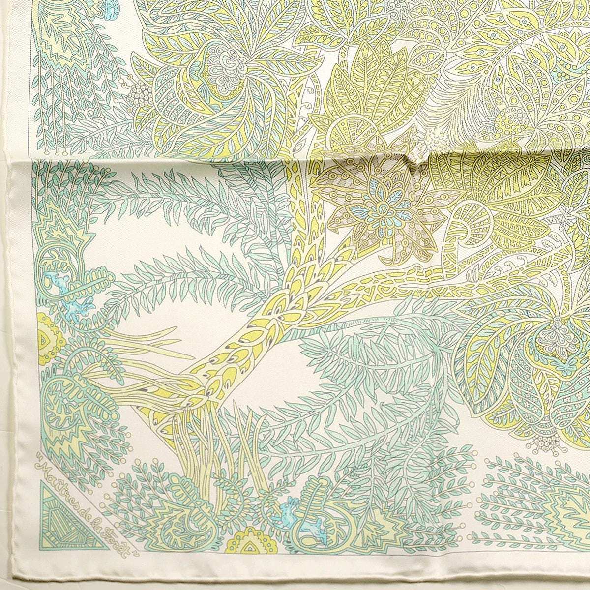 Hermes Scarf "Maitres de la Foret" by Annie Faivre 90cm Silk