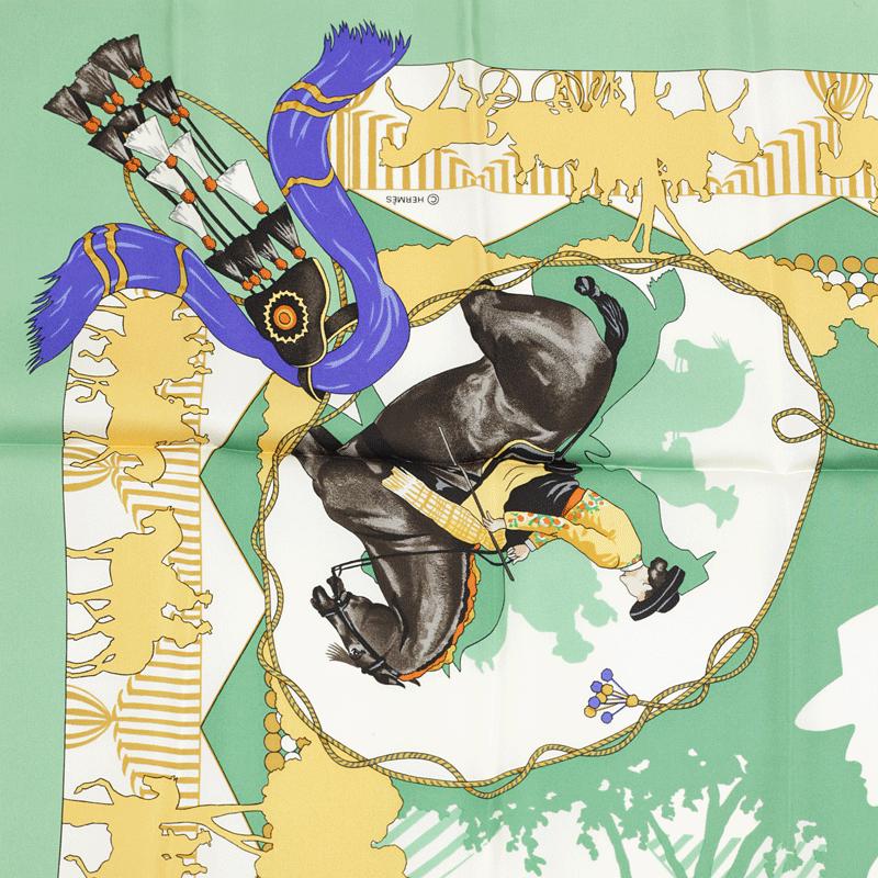 Hermes Scarf "Feria de Sevilla" by Hubert de Watrigant 90cm Silk | Carre Foulard