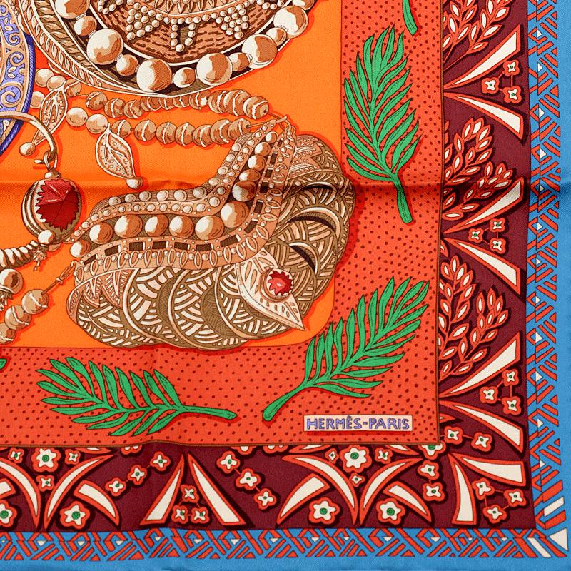 Hermes Scarf "Reine de Palmyre" by Annie Faivre 90cm Silk | Carre Foulard