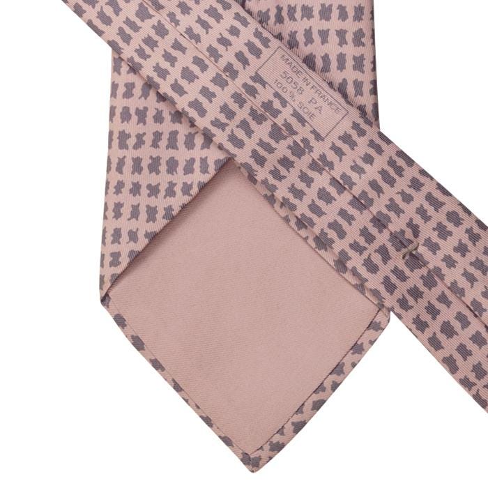 Hermes Men's Silk Tie Geometric Pattern 5058 | Necktie Cravate