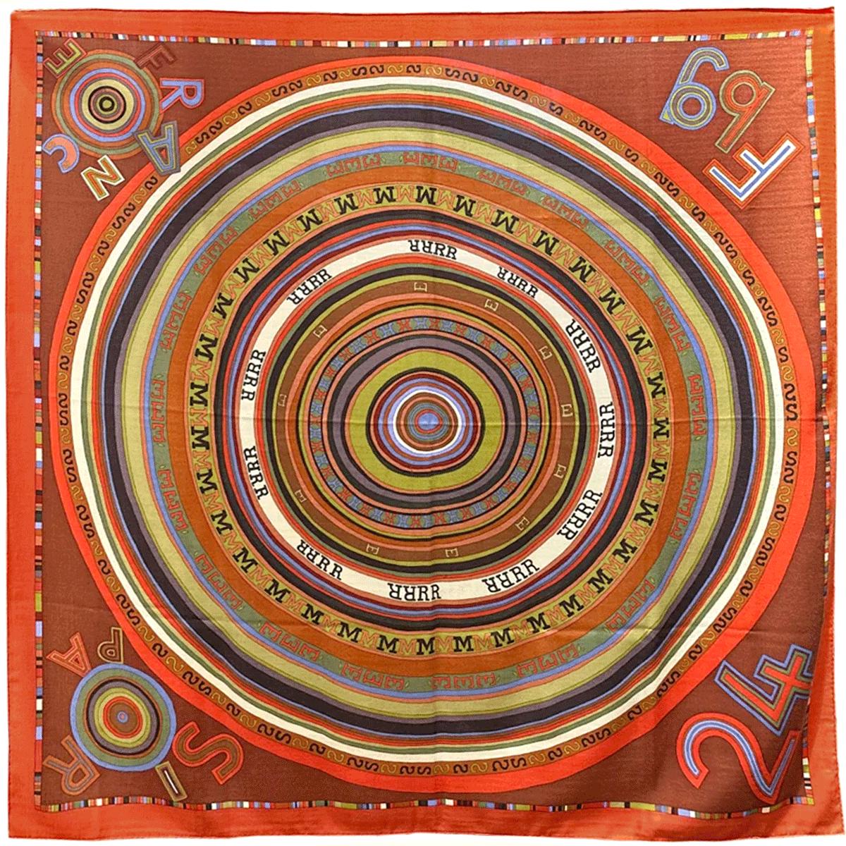 Hermes Cashmere Shawl 140cm "Tohu Bohu" by Claudia Stuhlhofer Mayr | Scarf Carre Foulard