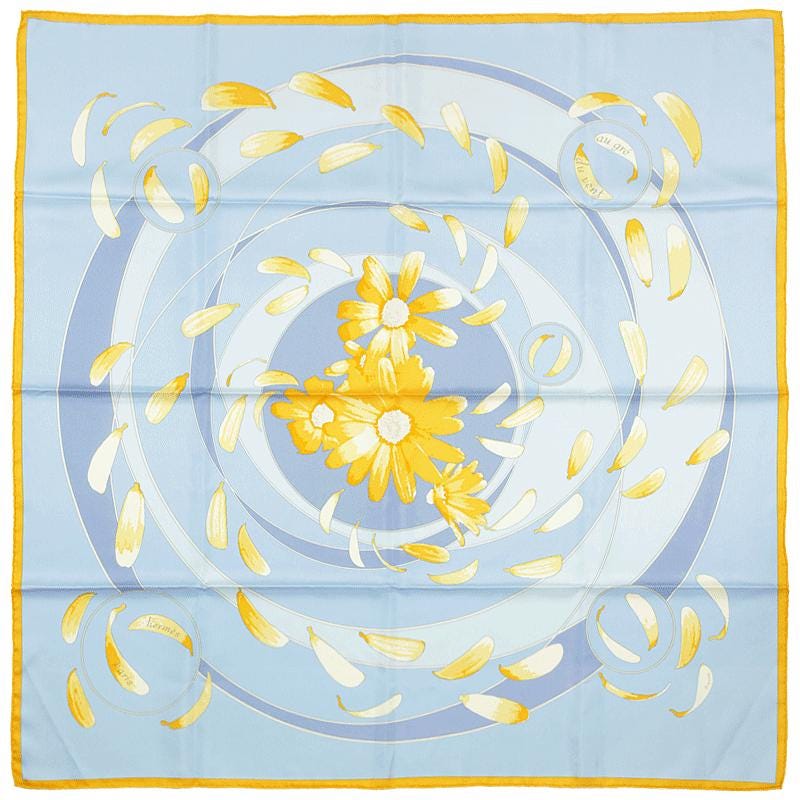 Hermes Scarf "Au Gre du Vent" by Dimitri Rybaltchenko 90cm Silk | Carre Foulard