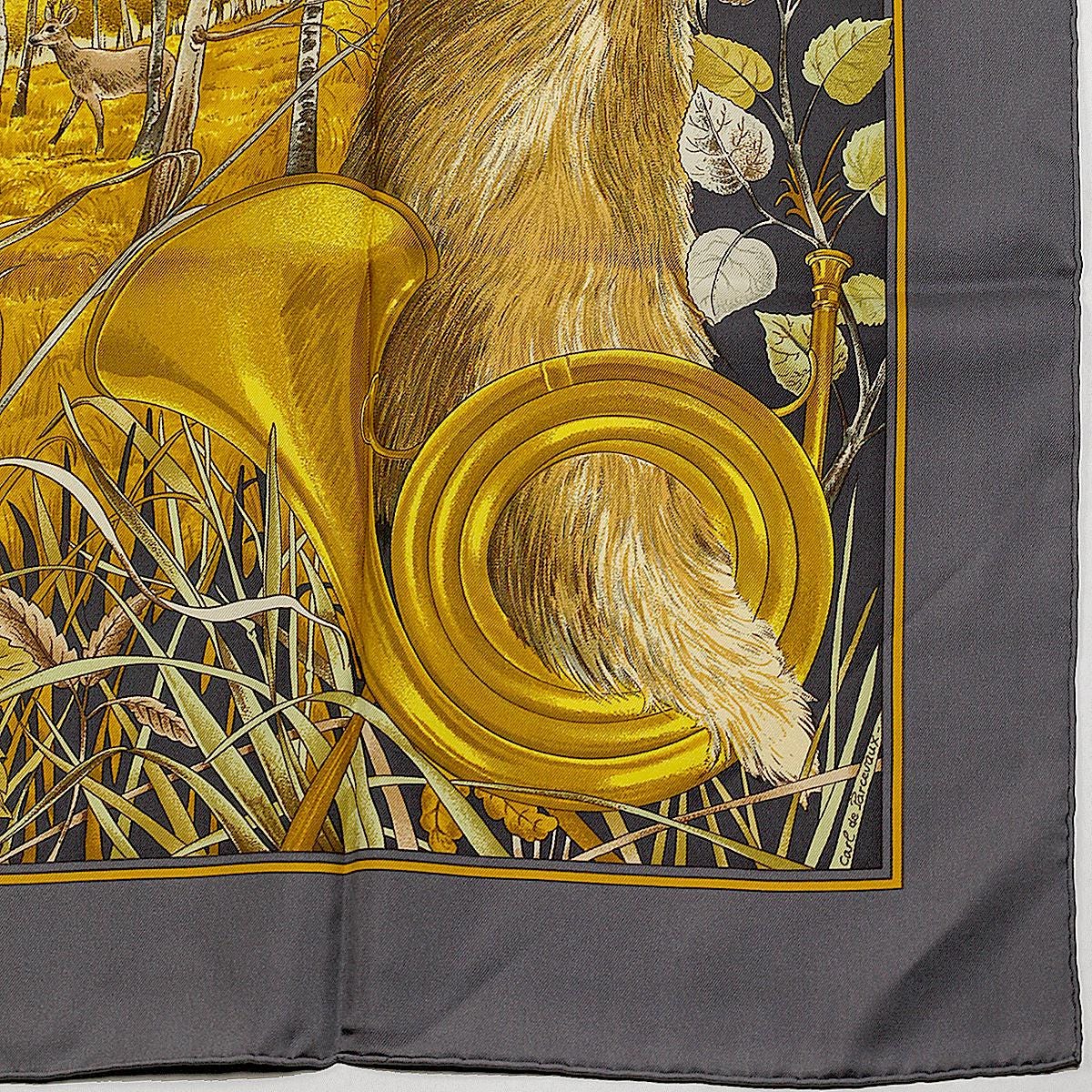 Hermes Scarf "Chasse au Bois" by Carl De Parcevaux 90cm Silk | Carre Foulard