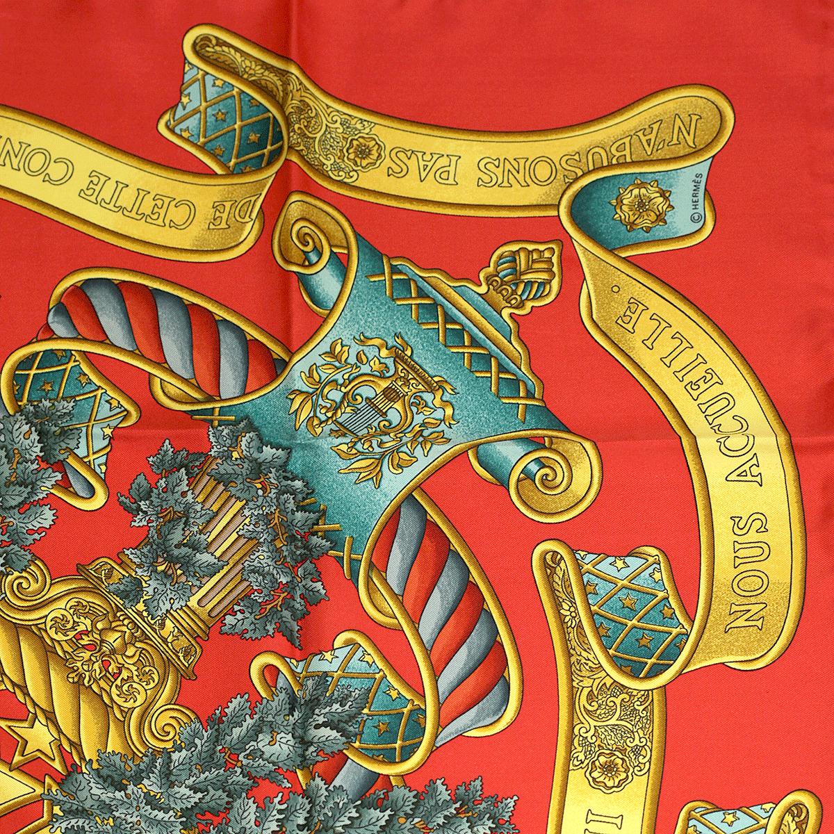 Hermes Scarf "Europe" by Joachim Metz 90cm Silk | Carre Foulard