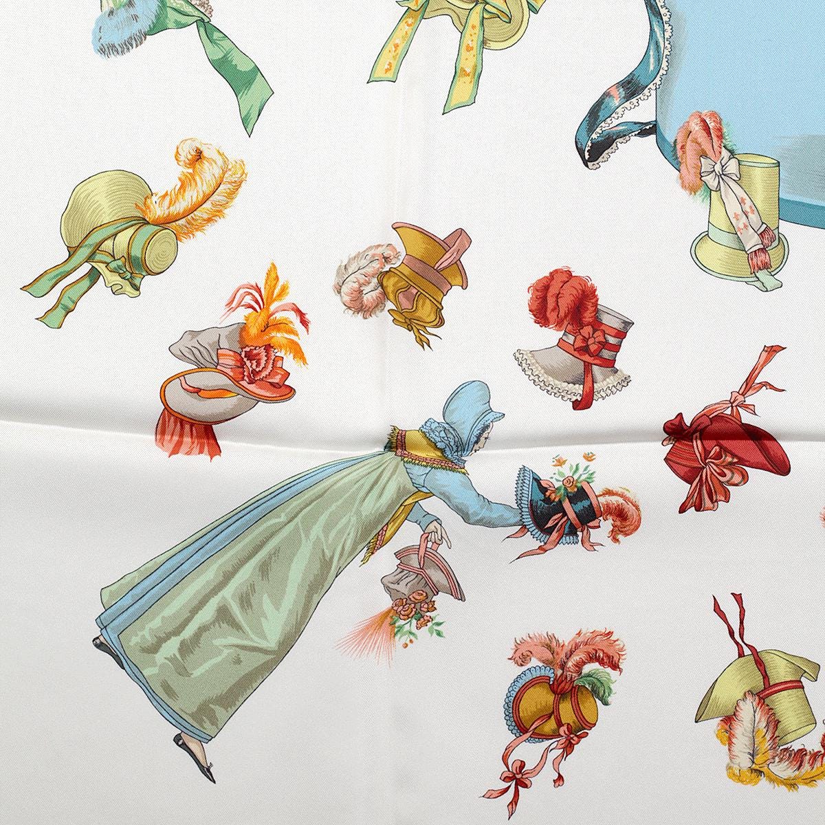 Hermes Scarf "Paris Modiste" by Hugo Grygkar 90cm Silk