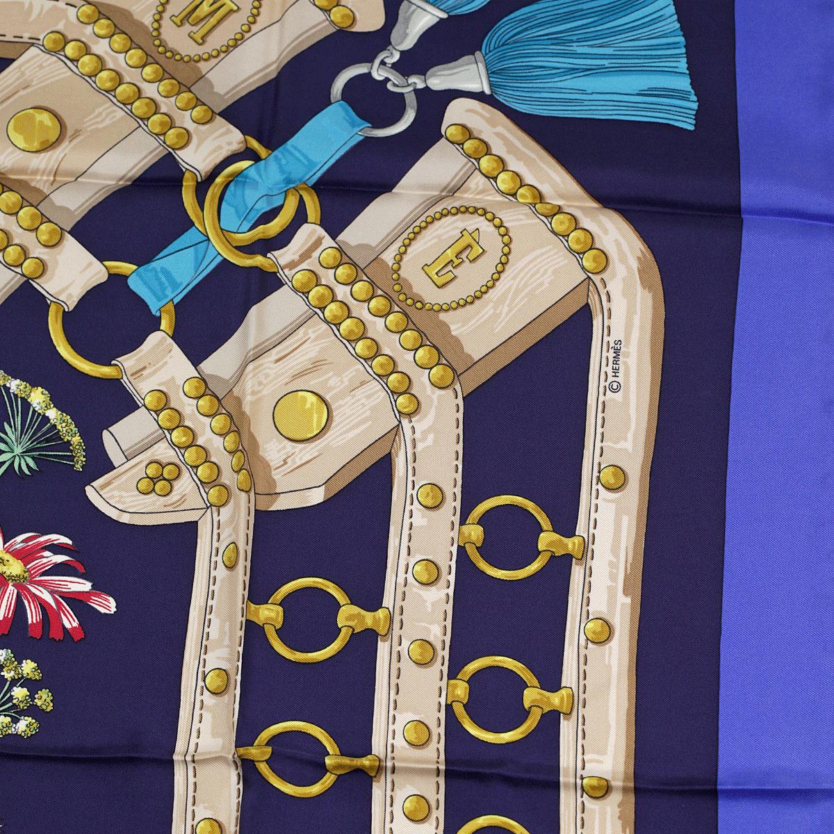 Hermes Scarf "Aux Champs" by Caty Latham 90cm Silk | Carre Foulard