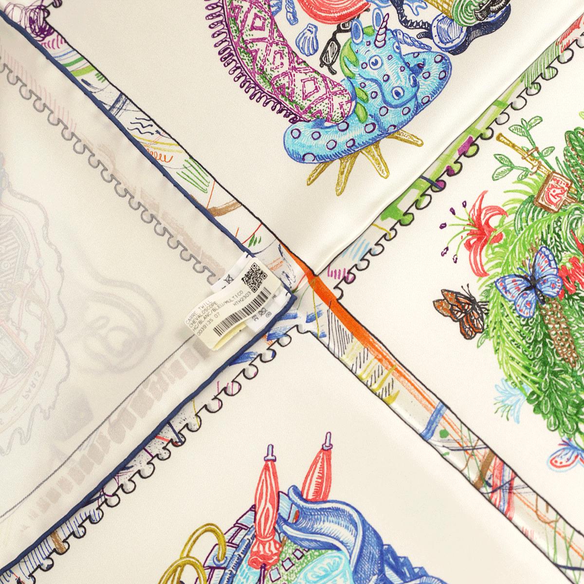 Hermes Scarf "Chevaloscope" by Elias Kafouros 90cm Silk