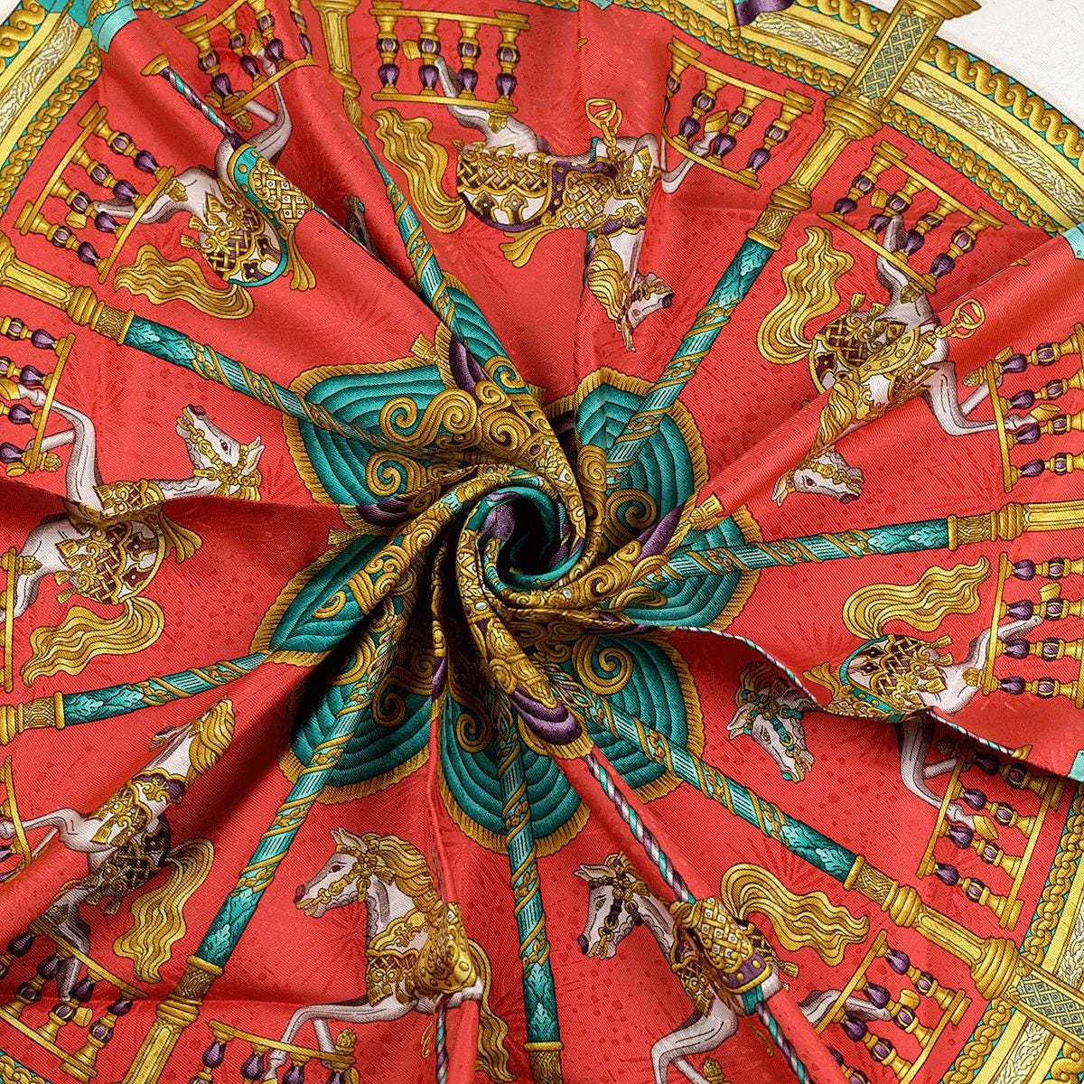 Hermes Scarf "Luna Park" by Joachim Metz 90cm Silk Jacquard | Carre Foulard