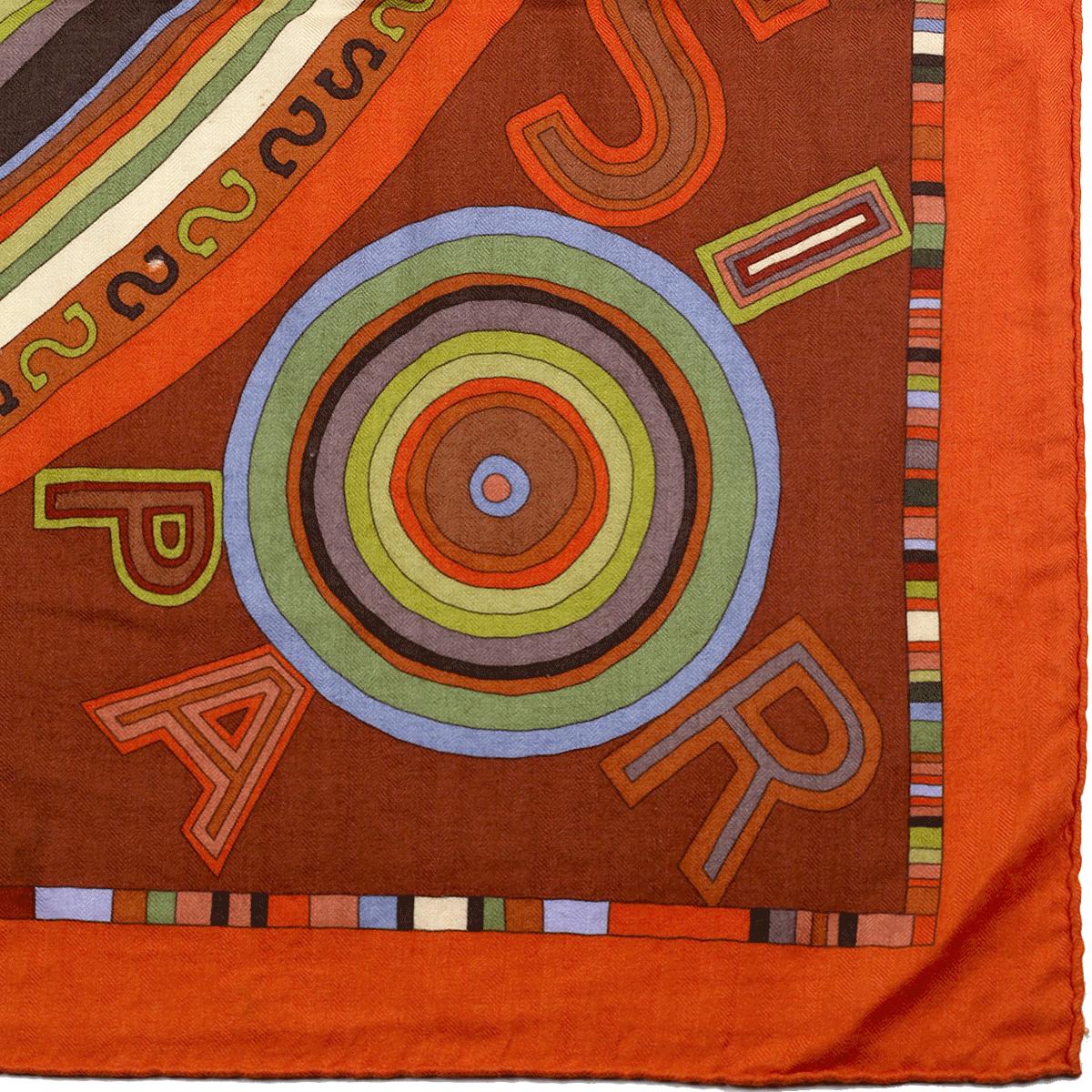 Hermes Cashmere Shawl 140cm "Tohu Bohu" by Claudia Stuhlhofer Mayr | Scarf Carre Foulard