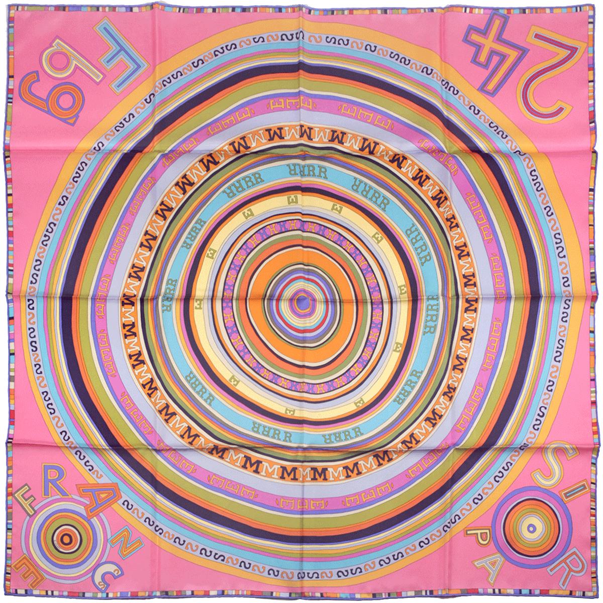 Hermes Scarf "Tohu Bohu" by Claudia Stuhlhofer Mayr 90cm Silk | Carre