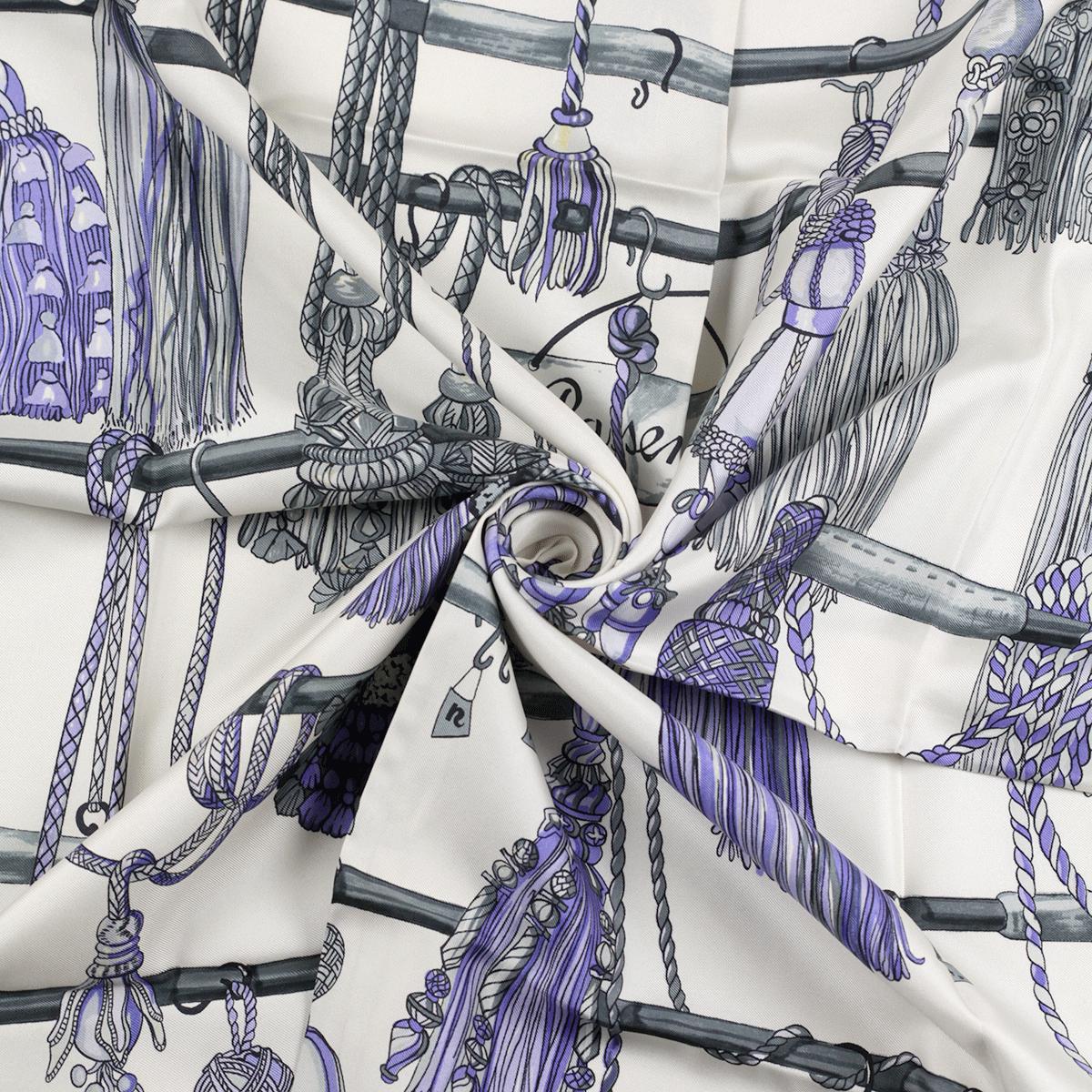 Hermes Scarf "Passementerie Quadri" by Francoise Heron 90cm Silk | Carre Foulard