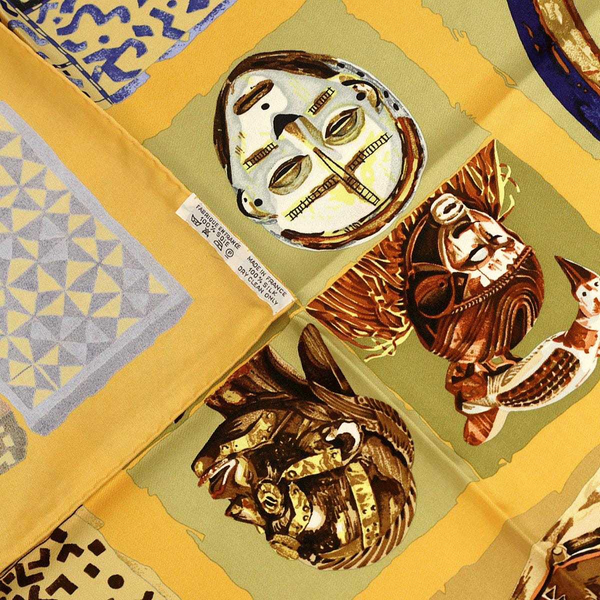 Hermes Scarf "Persona" by Loic Dubigeon 90cm Silk | Carre Foulard