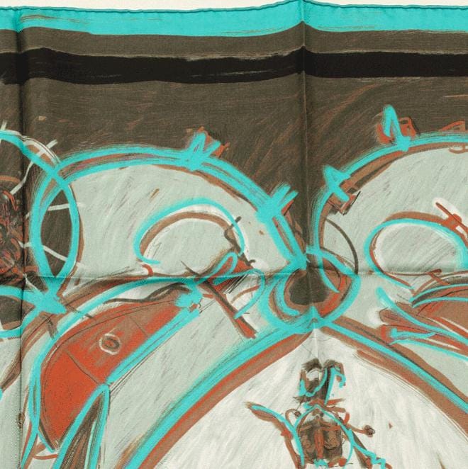 Hermes Scarf "New Springs" by Dimitri Rybaltchenko 90cm Silk | Foulard Carre