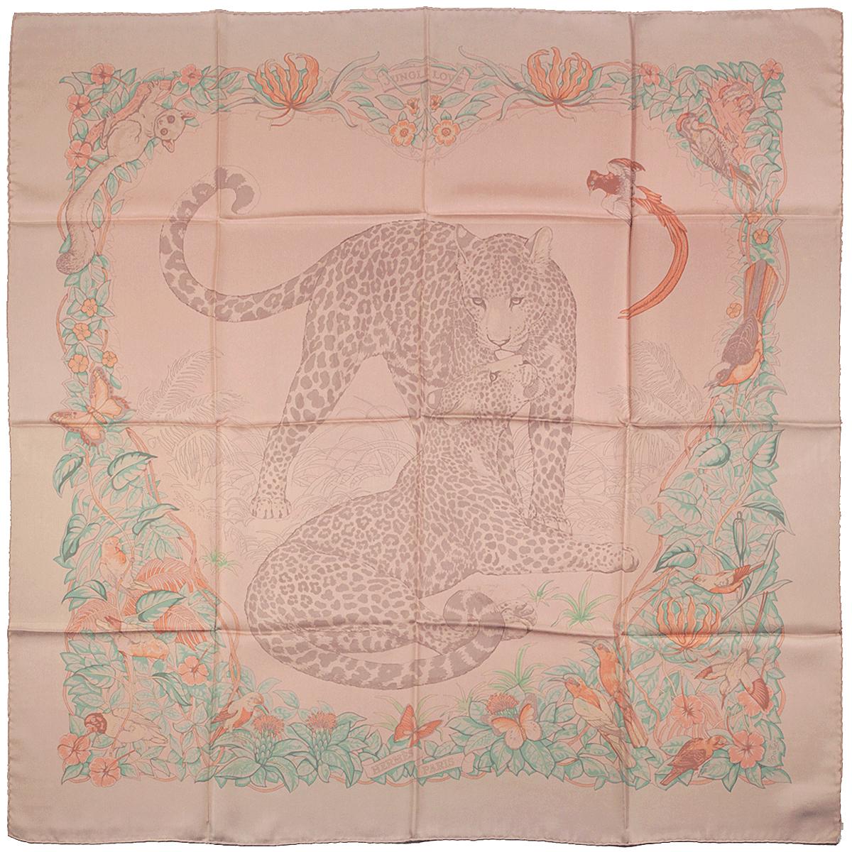 Hermes Scarf "Jungle Love" Dip Dye by Robert Dallet 90cm Silk | Carre Foulard