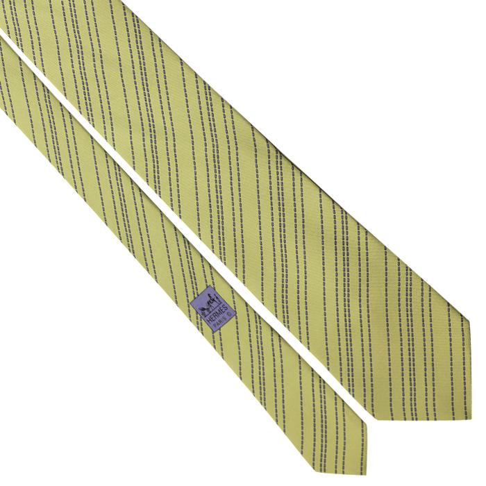 Hermes Men's Silk Tie Geometric Pattern 5114 | Necktie Cravate