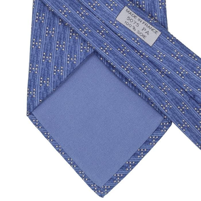 Hermes Men's Silk Tie H Geometric Pattern 5075 | Necktie Cravate