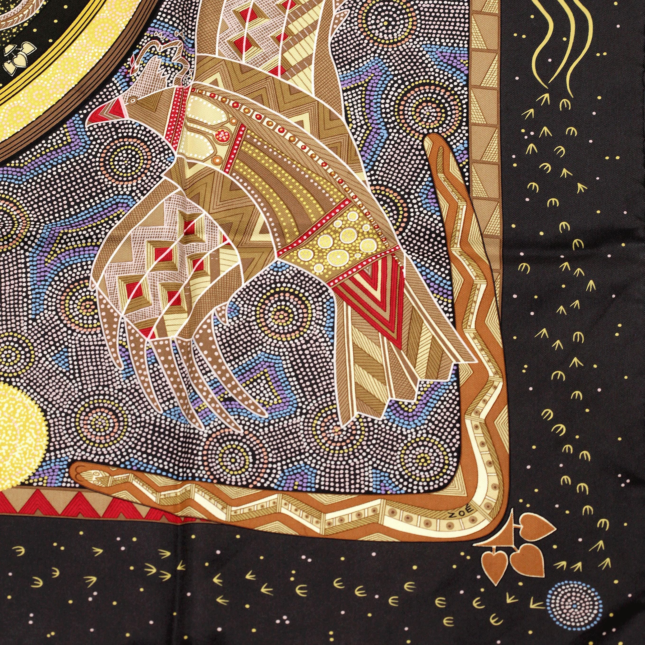 Hermes Scarf "Reve d'Australie" by Zoe Pauwels 90cm Silk | Carre Foulard