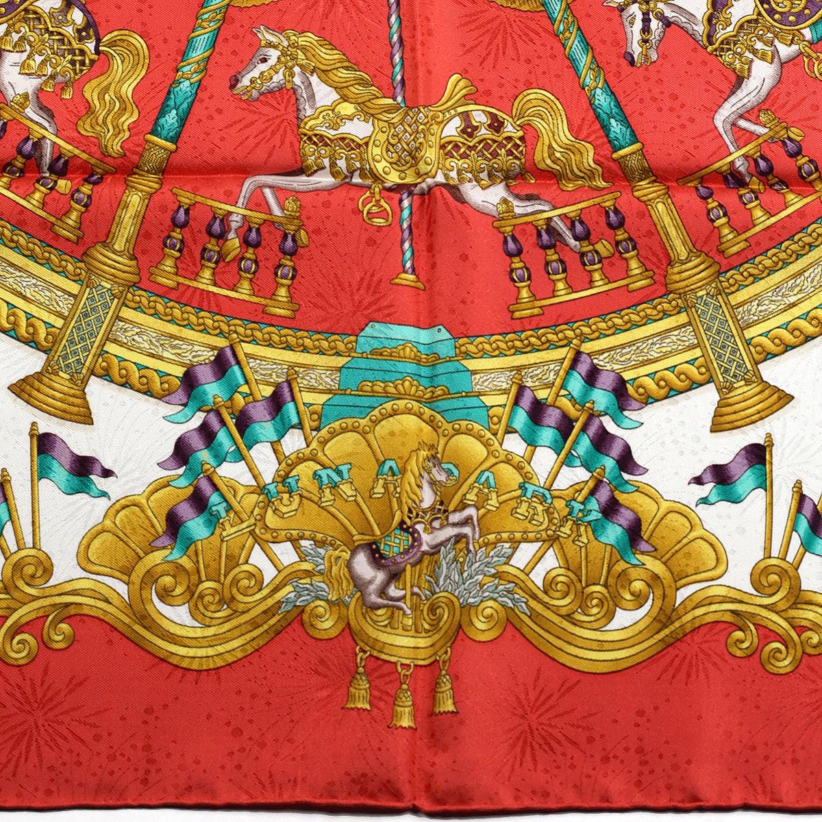 Hermes Scarf "Luna Park" by Joachim Metz 90cm Silk Jacquard | Carre Foulard