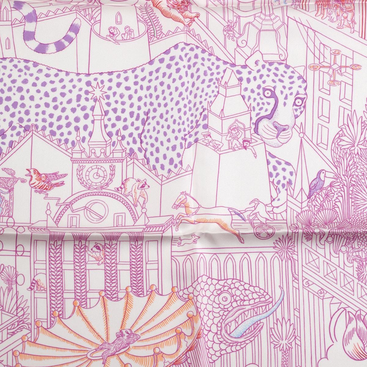 Hermes Scarf "Animapolis" by Jan Bajtlik 90cm Silk | Carre Foulard