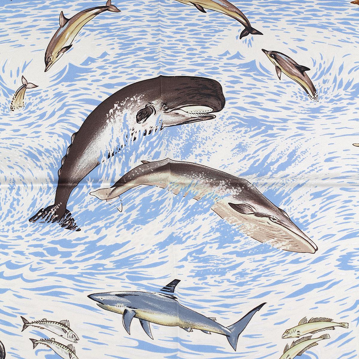 Hermes Scarf "La Vie Precieuse de Mediterrannee" by Robert Dallet 90cm Silk | Carre Foulard