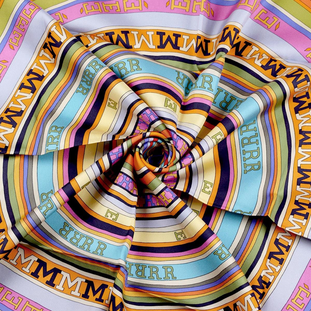 Hermes Scarf "Tohu Bohu" by Claudia Stuhlhofer Mayr 90cm Silk | Carre