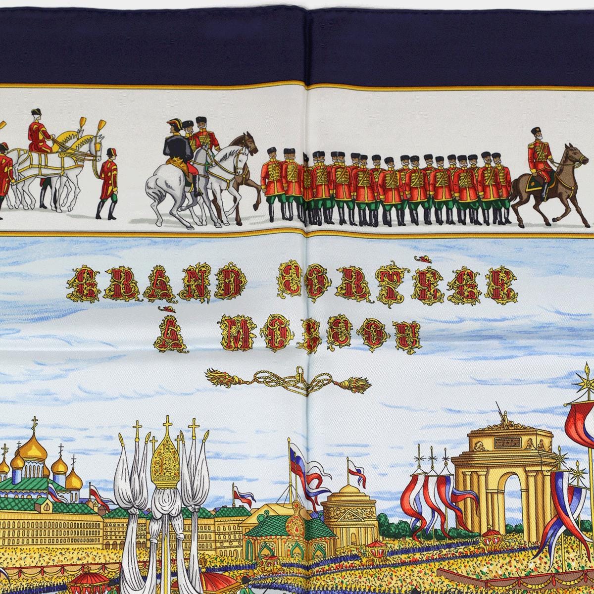 Hermes Scarf "Grand Cortege a Moscou" by Michel Duchene 90cm Silk | Carre