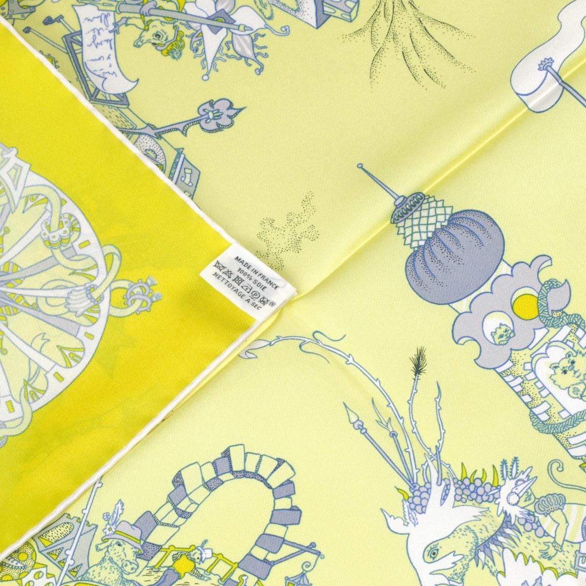 Hermes Scarf "La Folle Parade" by Claire Fanjul 90cm Silk