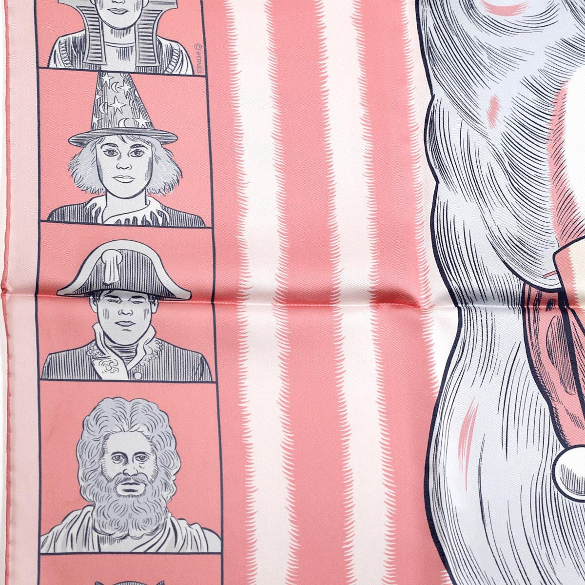 Hermes Scarf "Dress Code" by Daniel Clowes 90cm Silk Double Face Carre