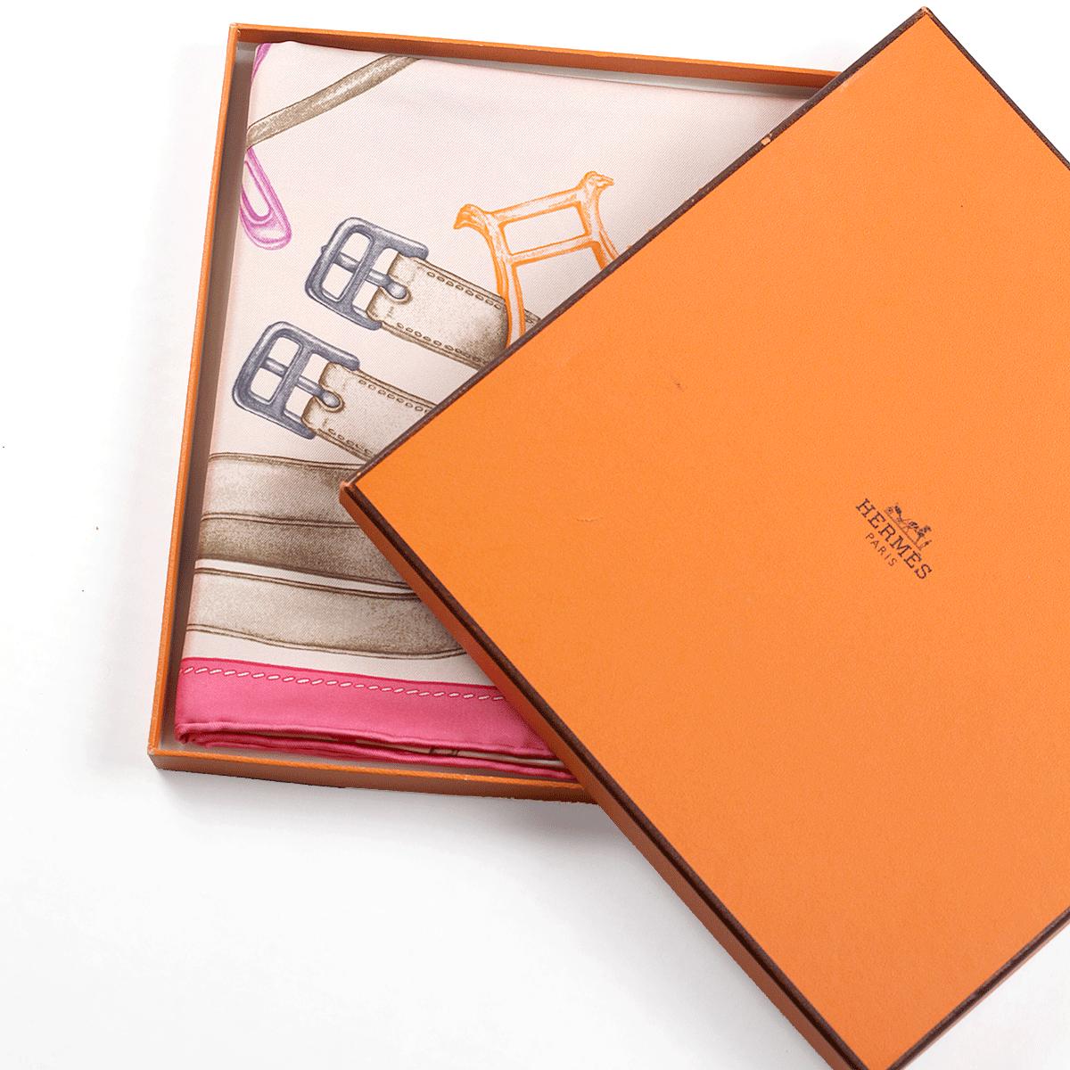 Hermes Scarf "Projets Carres au Crayon" by Henri d'Origny 90cm Silk | Carre Foulard NIB