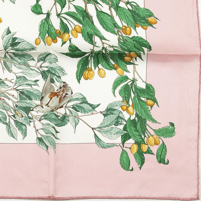 Hermes Scarf "Au Coeur des Bois" by Zoe Pauwels 90cm Silk