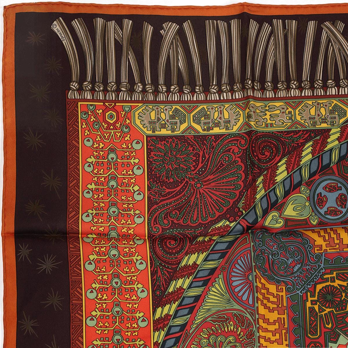 Hermes Scarf "Sur Un Tapis Volant" by Annie Faivre 90cm Silk | Carre Foulard