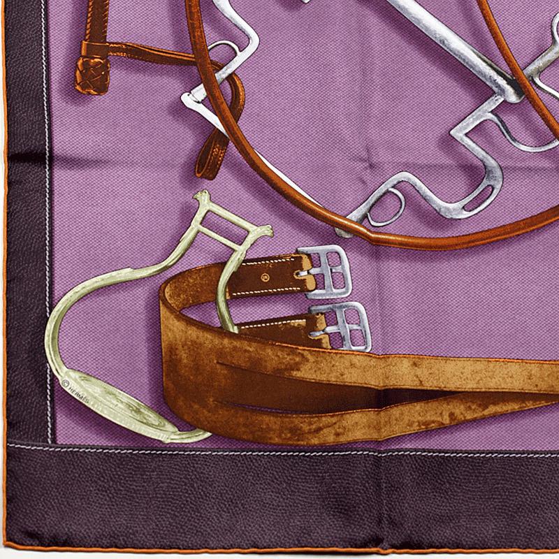 Hermes Scarf "Projets Carres" by Henri d'Origny 90cm Silk | Carre Foulard
