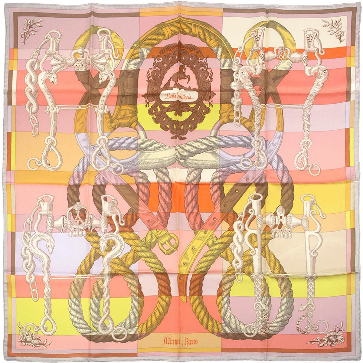 Hermes Scarf "Della Cavalleria" by Virginie Jamin 90cm Silk | Foulard Carre