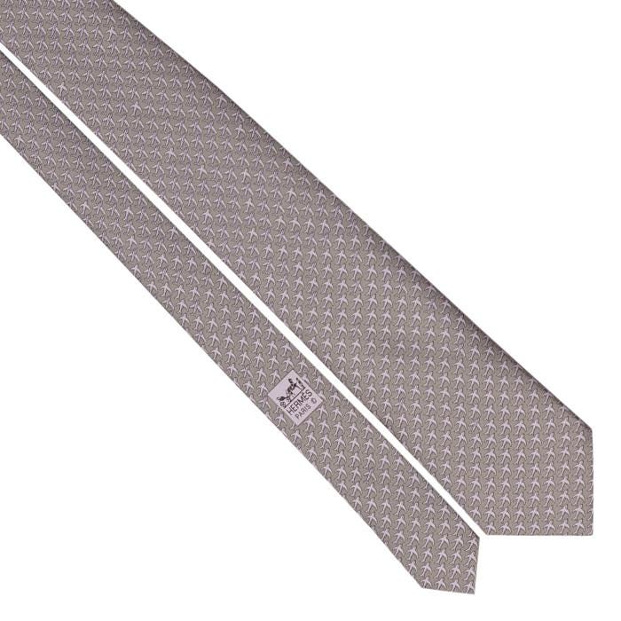 Hermes Men's Silk Tie Birds Pattern 605598 | Necktie Cravate