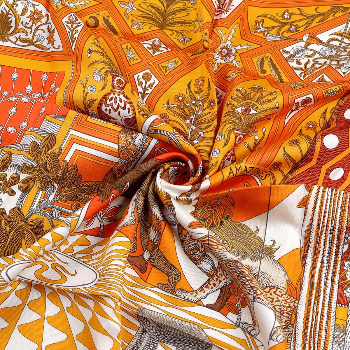 Hermes Scarf "Danse des Amazones" by Édouard Baribeaud 90cm Silk | NIB