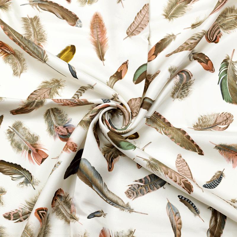 Hermes Scarf "Plumes" by Henri de Linares 90cm Silk